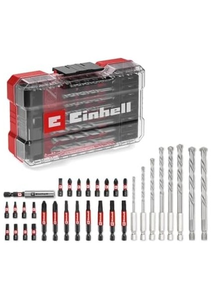 Orijinal M-Case 33-Parça Darbeye Dayanıklı Uç ve Matkap Ucu Seti (25 mm Uçlar, 50 mm Uçlar, Matkap Ucu, 60 mm Uç Tutucu, Saklama Kutusu Dahil) - 49108753