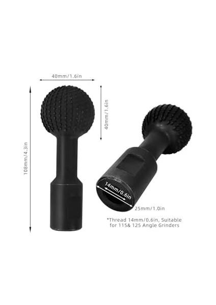 Küresel Ahşap Oyma Top Törpü Aşındırma Sondaj Topu Avuç Taşlama ve Matkap Için Ağaç Işleme Aleti