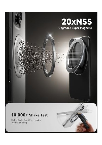 Joyroom For Wallet Stand Magnetic Card Holder Compatible With 17/16 Pro Max Air/ 15/14, Phone Wallet With Wrist Strap Secure Anti-Drop fiyatları