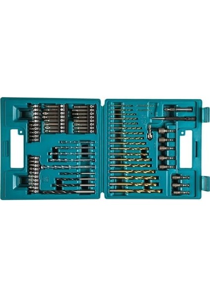 B-49373 Delme ve Vida-Bit, 18 V, Mavi, Set 75 Adet