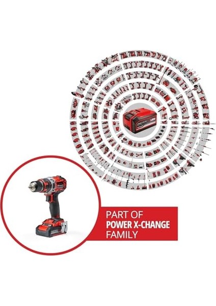 Professional Akülü Darbeli Vidalama Tp-Cd 18/50 Li-I Bl Kit Power X- (18 V, Kömürsüz, 50 Nm, Darbeli Delme Fonksiyonu, 2x 2,0 Ah Akü + Şarj Cihazı Dahildir) - 4513940