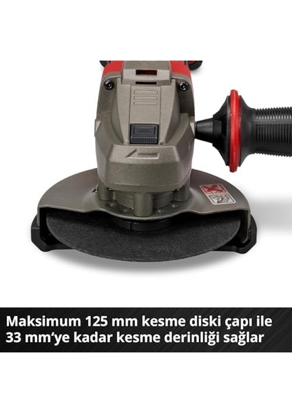 Akülü Avuç Taşlama Te-Ag 18/125-2 Li (1 x 4.0 Ah) Power X- (18 V, 125 mm Ø Disk, 33 mm Kesme Derinliği, Yumuşak Başlatma Özelliği, 4.0 Ah Akü Dahil) fiyatları