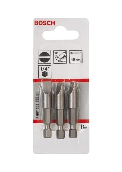 Professional Uç Ekstra Sert Uzunlamasına Başlı Vidalar Için (S1,2 x 8,0; Uzunluk: 49 Mm, 3 Adet)