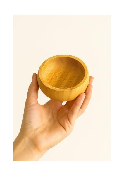 4’lü Yuvarlak Bambu Çerezlik Seti Bölmeli Sunum Tabağı Atıştırmalık Servis Kasesi Doğal Ahşap Çerezlik Sofra ve Mutfak Sunum Gereçleri