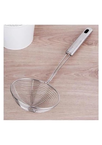 18-16 cm Paslanmaz Çelik Süzgeç Kepçe – Dayanıklı Kızartma ve Haşlama Kevgir Kaşık, Uzun Saplı Mutfak Süzgeci (16CM) modelleri