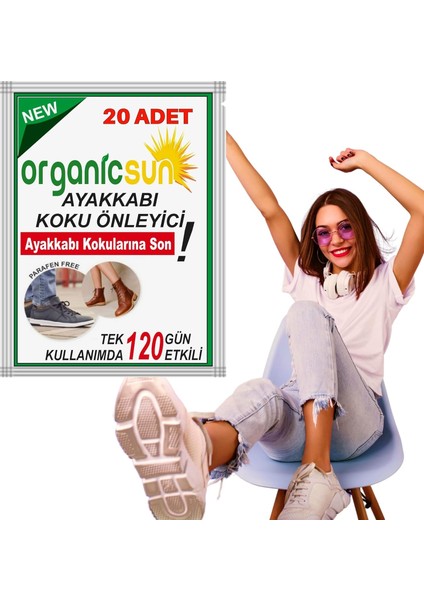 20&apos;li Paket Ayakkabı Koku Önleyici Giderici Toz 120 Gün Etkili Ayak Kokusu Tozu Giderici modelleri
