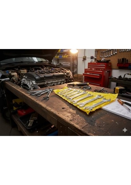 8 Parça Anahtar Takımı Seti Ağzı Açık Çift Taraflı 6-22MM 6X7-8X9-10X11-12X13-14X15-16X17-18X19-20X22 Araba Motorsiklet Bisiklet Tamiri Somun Sıkma Aparatı Ingiliz Anahtarı