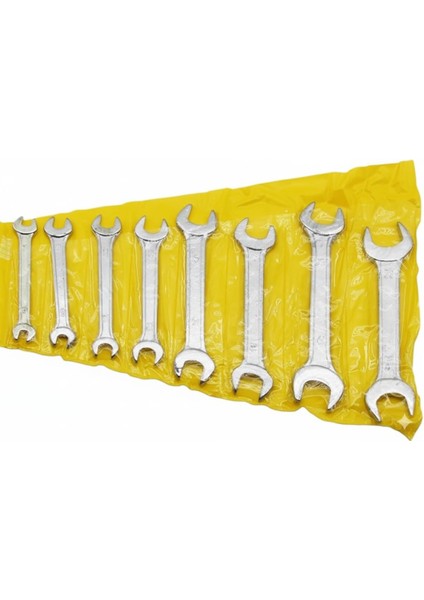 8 Parça Anahtar Takımı Seti Ağzı Açık Çift Taraflı 6-22MM 6X7-8X9-10X11-12X13-14X15-16X17-18X19-20X22 Araba Motorsiklet Bisiklet Tamiri Somun Sıkma Aparatı Ingiliz Anahtarı modelleri