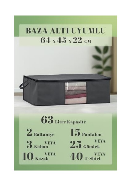 Pencereli Hurç Altı Düzenleyici Set (64 * 45 * 22 Cm, Adet, 6) fiyatları