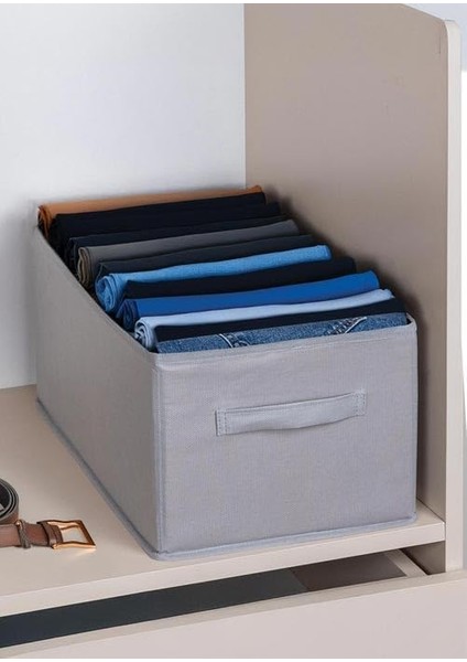 Dolap Içi Pantolon Düzenleyici Saklama Kutusu Organizer Antrasit- 26X41X20 cm modelleri