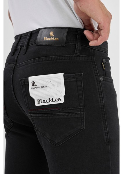 Erkek Regular Fit Rahat Kesim Esnek Likralı Örme Jeans