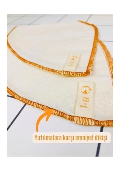 (5 Adet) Yıkanabilir, Kumaş Kahve Filtresi (No:4) AĞARTILMAMIŞ%100 Ham Pamuk, Organik, Ekolojik Filtre No:4 (No:4.5)