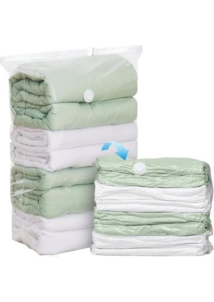 2&apos;li Battal Boy Vakumlu Hurç 100X100X43 80X100X38 Tabanlı Yorgan Yastık Kıyafet Kışlık