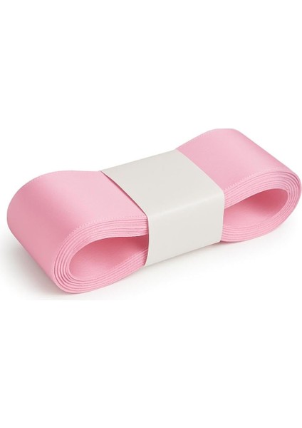 4 cm Genişliğinde Kurdela Her Amaca Uygun Kaliteli Kumaştan Kurdela Fiyonk Süsleme Için Kurdela 10 Metre Uzunluk 4 cm Genişlik (Açık Pembe)
