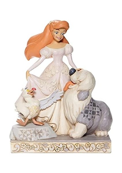 Jim Shore Hayalet Sireni Ariel Beyaz Orman Figürü
