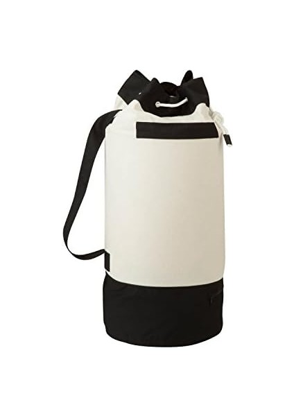 LDY-03277 Taşıma Askılı Ekstra Kapasiteli Çamaşır Duffle Çantası, Siyah/beyaz, 38,6 cm x 38,6 cm x 84,1 cm