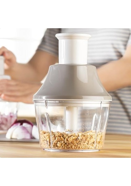 Manuel Sebze Doğrayıcı, Basmalı Rondo, Mutfak Gereçleri (Krem)