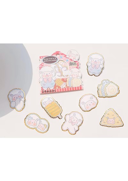 Guguk Tatlı Kuzular Temalı 24 Adet Seti • Bullet Journal modelleri