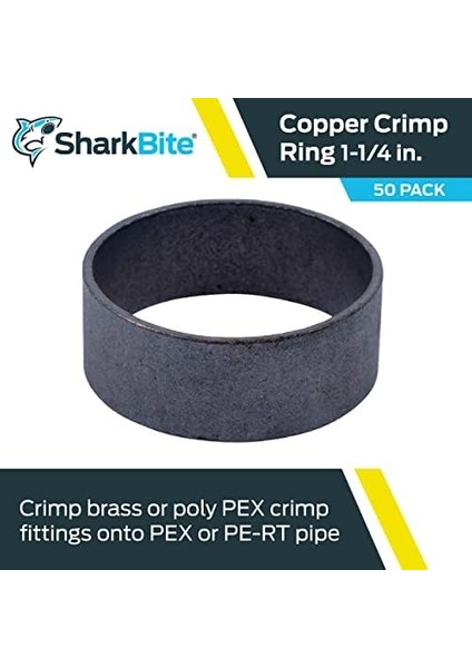 1-1/4 Inç Bakır Sıkma Halkaları, 50&apos;li Paket, Pex Boru, Pe-Rt, 24676 modelleri