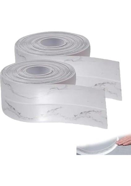 Kendinden Yapışkanlı Sızdırmazlık Bandı, 2 Rulo 3,8 cm x 3,2 M Çarpışma Önleyici Su Geçirmez Sızdırmazlık Bandı, Pvc Kendinden Yapışkanlı Sızdırmazlık Bandı, Yapışkanlı Sızdırmazlık Bandı