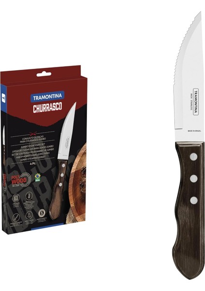Churrasco 21199/931 Biftek-Steak Bıçağı (4lü Blister)