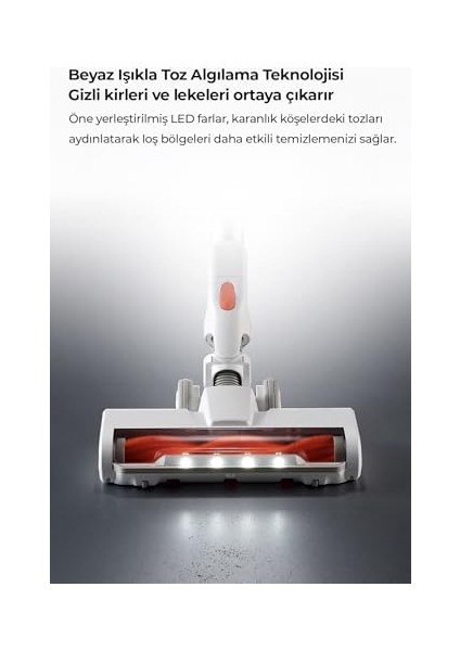 Hıking Serisi Şarjlı Dikey Süpürge Beyaz