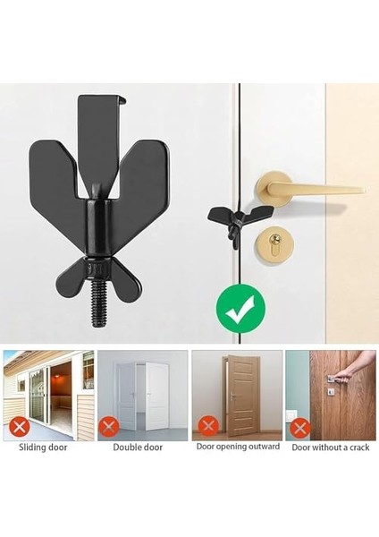 Taşınabilir Kapı Kilidi, Paslanmaz Çelik Seyahat Güvenlik Cihazı, Depolama Çantalı, Delme Gerektirmeyen Güvenlik Kilidi, Oteller, Evler, Apartmanlar, Okullar Için modelleri