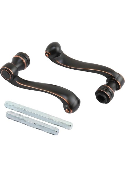 Security E 2666 Fransız Kolonyal Kapı Kolları, Ağır Döküm Tasarım, Klasik Bronz Kaplama, 1/4 Inç Tahrik Sistemi Kullanımı, (1 Set) modelleri