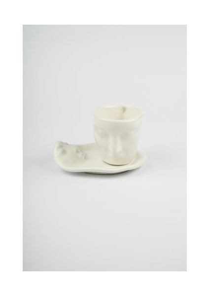 Life 110 ml Yüz Şekilli Seramik Beyaz Türk Kahvesi Fincan Takımı MIT1079 fiyatları