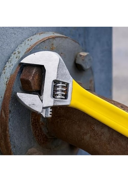 20 cm Ayarlı Kurbağacık Anahtarı – Sarı Saplı Kompakt Ingiliz Anahtarı fiyatları