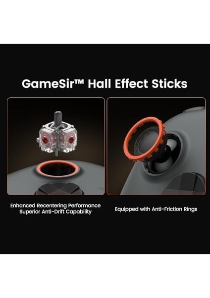 2 Lite Kablosuz Kontrol Cihazı, Hall Efektli Joysticks & Triggers, 2.4g & Wired 1000 Hz Polling Rate, Makro Back Butonları, Pc Gamepad Pc/switch/steam/ios/ ile Uyumlu (Gri) fiyatları