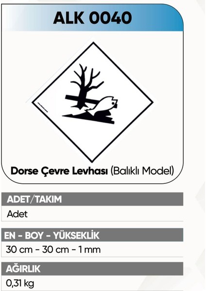 alkotek çevre levhası ( balık )
