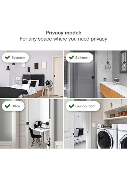 1701ANPSBC Onward Cep Kapısı Çekme, Gizlilik Kilidi, 3 1/4 Inç (82 Mm), Dikdörtgen, Antik Nikel