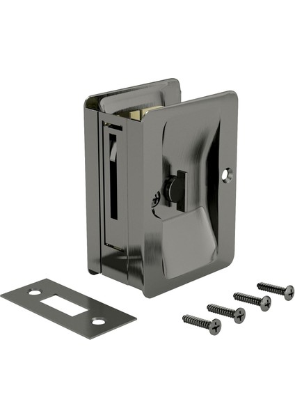 1701ANPSBC Onward Cep Kapısı Çekme, Gizlilik Kilidi, 3 1/4 Inç (82 Mm), Dikdörtgen, Antik Nikel modelleri