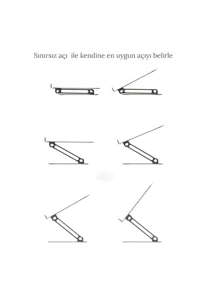 Basic2 Aluminyum Ergonomik Ayarlanabiliir Notebook Standı 1