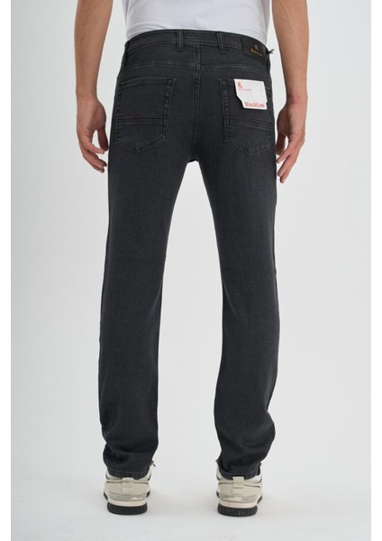 Erkek Regular Fit Rahat Kesim Esnek Likralı Örme Jeans