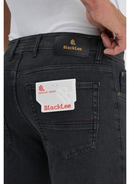 Erkek Regular Fit Rahat Kesim Esnek Likralı Örme Jeans