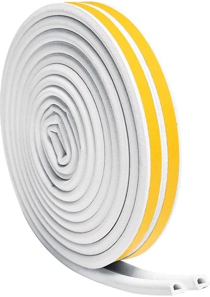 Kapı Pencere Bandı, Kendinden Yapışkanlı Beyaz Izolasyon Şeridi, 3 Metre, F3005B Model