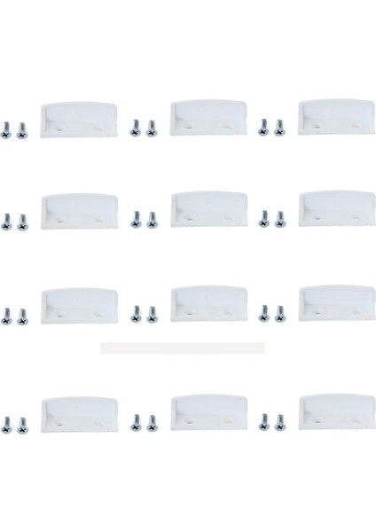 Sineklik Tutamak, Beyaz 12 Adet (24 Adet Akıllı Montaj Vidası Ile Birlikte) fiyatları