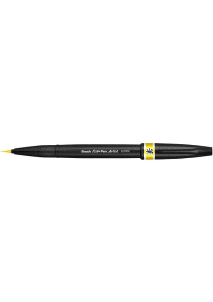 Sing Pen Brush Ince Uçlu Fırça Kalem Sarı