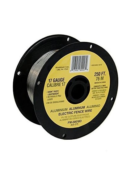 FW-00018D Elektrikli Eskrim Için 17 Ölçer Alüminyum Tel, 250FT