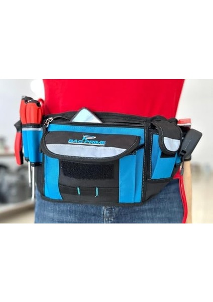 Usta Işi Bel Takım Çantası - Ayarlanabilir Kemer Özellikli - Elektrikçi, Inşaat ve Günlük Iş Kullanımına Uygun - Reflektörlü ve 14 Bölmeli fiyatları