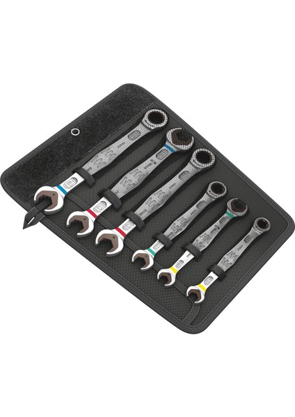 05020022001 6000/6002 6 Set 1, Kombine Cırcır / Çift Ağızlı Anahtar Seti, Metrik, 6 Parça