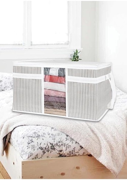 Pencereli Yastık Kazak Hurç Organizer Düzenleyici (45 x 30 x 50)