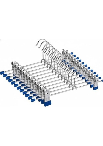 5’li Metal Pantolon ve Etek Askısı – 360° Dönebilen Kancalı, Ayarlanabilir Çoklu Askı, Dolap Içi Yer Tasarruflu Elbise Askısı, Pantolon, Etek, Şal, Çorap Düzenleyici Set (30 Cm) fiyatları