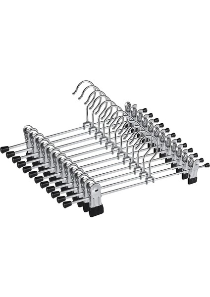 5’li Metal Pantolon ve Etek Askısı – 360° Dönebilen Kancalı, Ayarlanabilir Çoklu Askı, Dolap Içi Yer Tasarruflu Elbise Askısı, Pantolon, Etek, Şal, Çorap Düzenleyici Set (30 Cm) modelleri