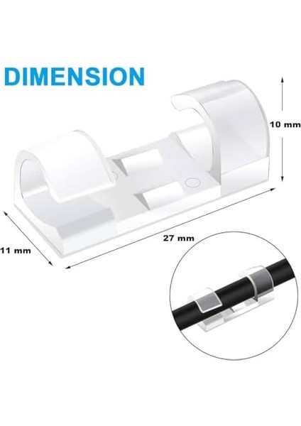 50 Adet Şeffaf Kablo Tutucu Klips Seti – Güçlü Yapışkanlı Kablo Sabitleyici, Masa ve Duvar Için Kablo Düzenleyici, USB ve Şarj Kablosu Klipsi Tv Arkası Için Kablo Tutucu Ev Ofis Iş Yeri fiyatları