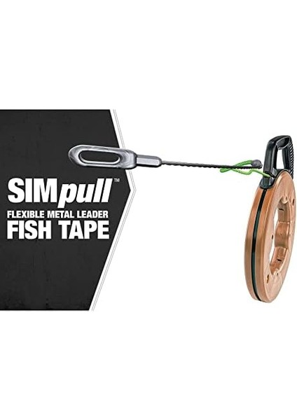 - 59896940 Araçlar ve Ekipmanlar FTSP45-125FML Basit Balık Bandı 4,5 mm 125 Fit Esnek Metal Lider; Büyük Kasa