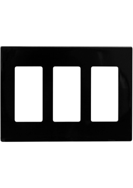 80311-SE 3-Gang Decora Plus Duvar Plakası Vidasız Geçmeli Montaj, Siyah fiyatları