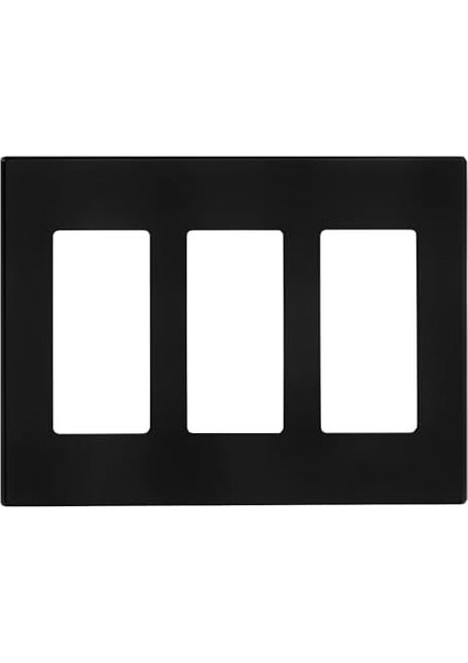 80311-SE 3-Gang Decora Plus Duvar Plakası Vidasız Geçmeli Montaj, Siyah modelleri